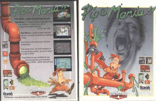 Pipe Mania box art for ZX Spectrum